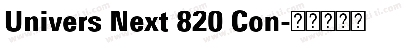 Univers Next 820 Con字体转换
